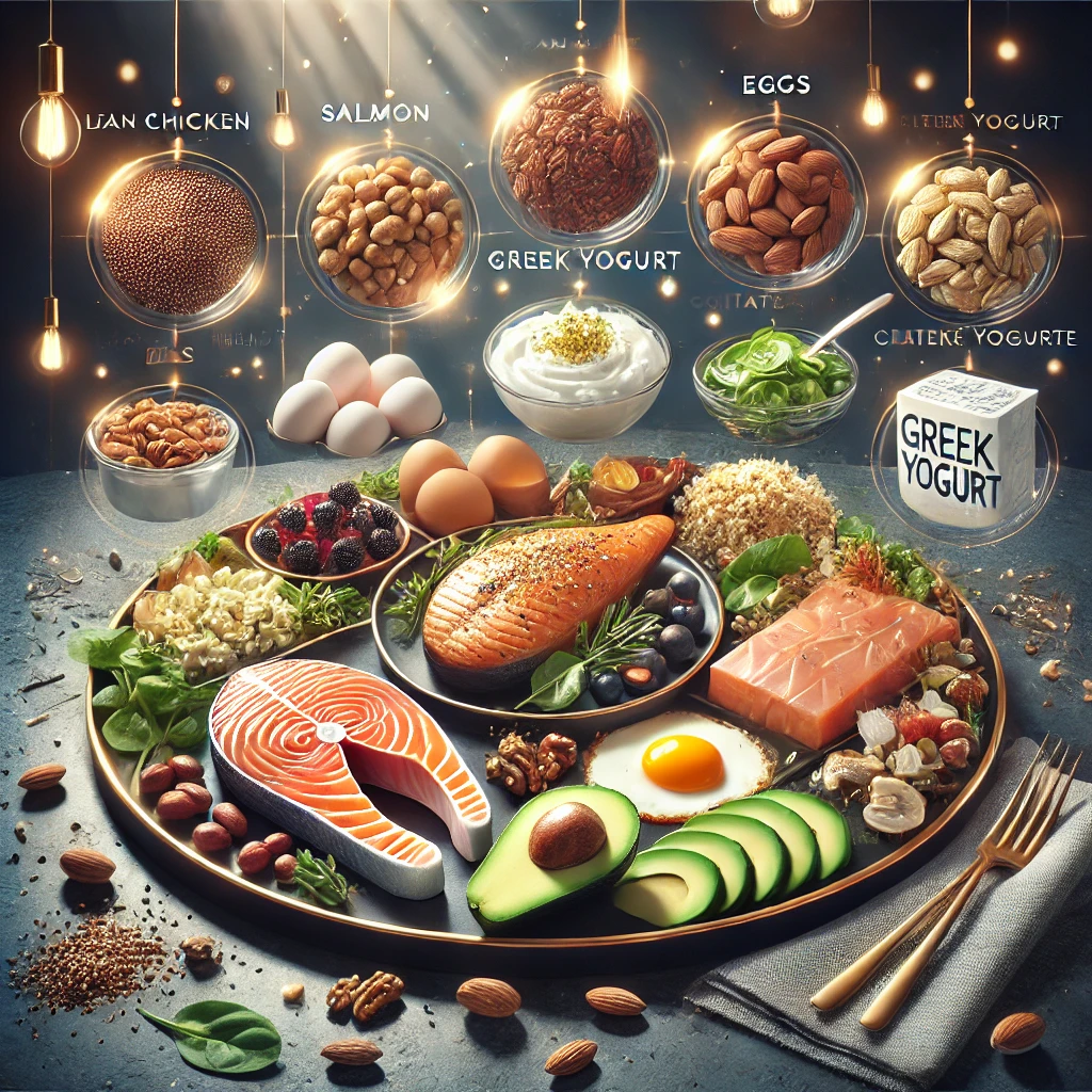 근육 성장을 위한 필수 음식 (Essential foods for muscle growth)