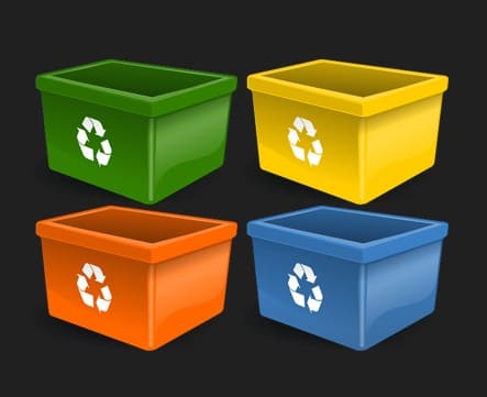 분리수거박스4개