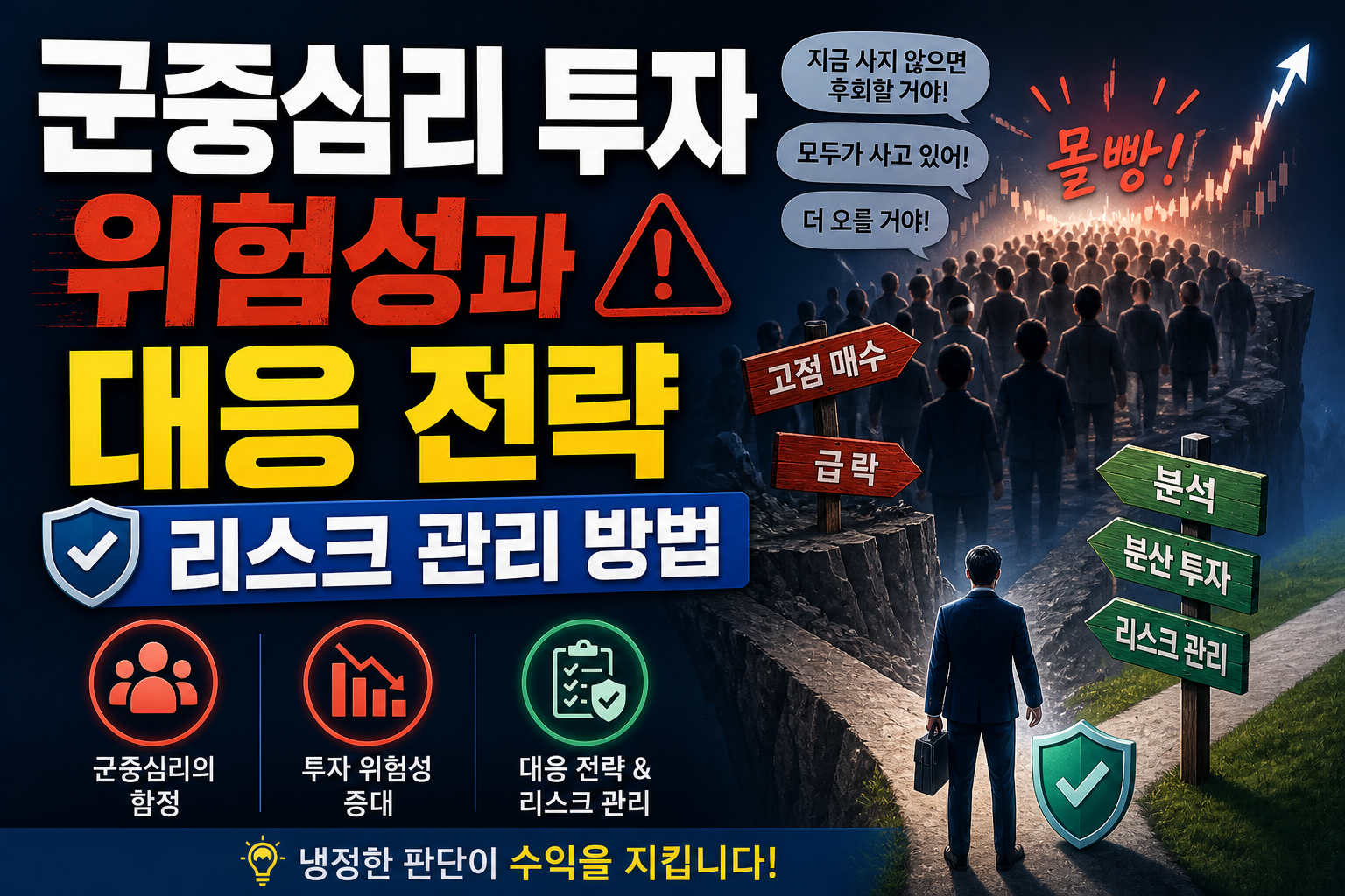 군중심리 투자 위험성과 대응 전략 리스크 관리 방법