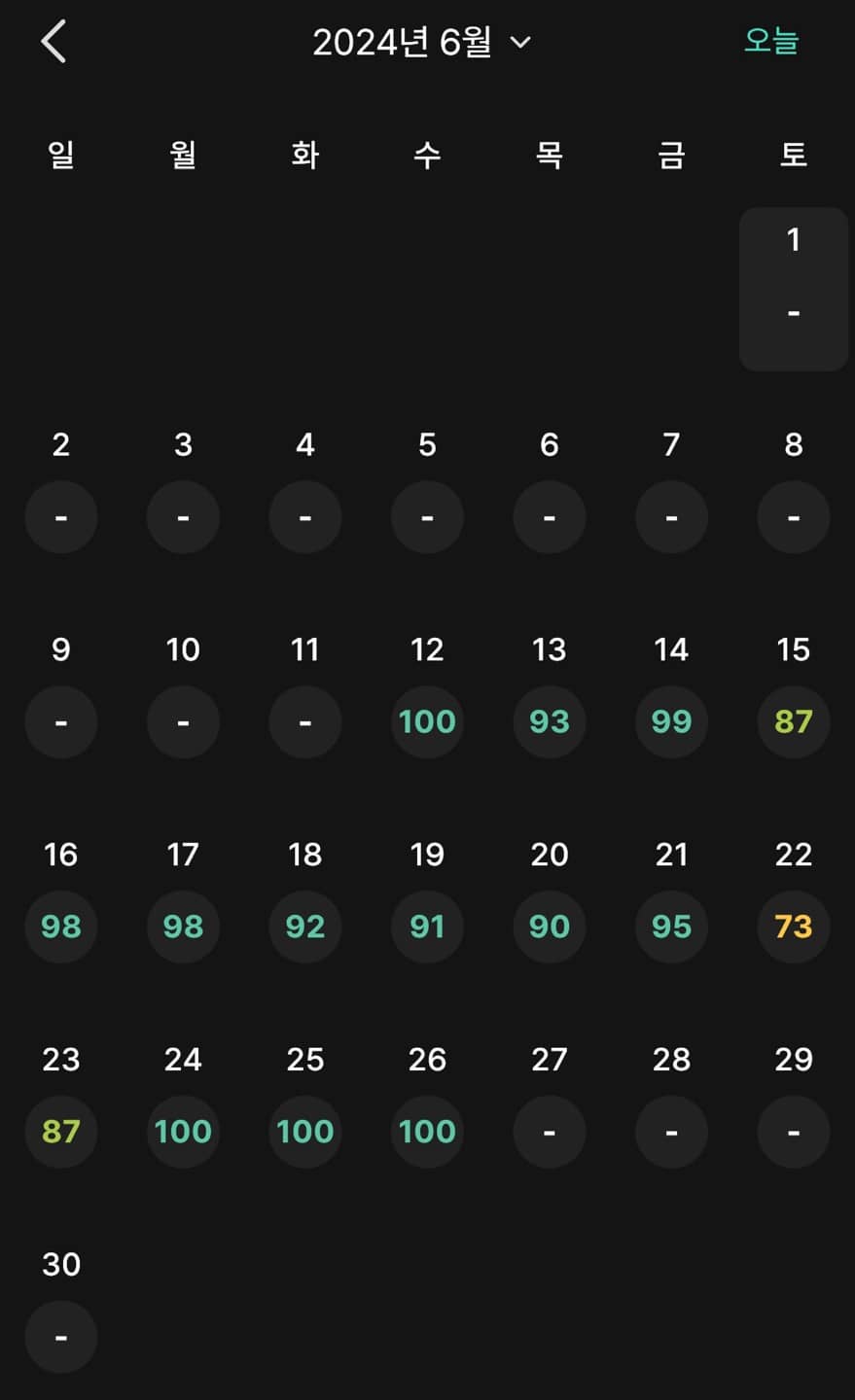 글루코핏 어플 사용예시1 