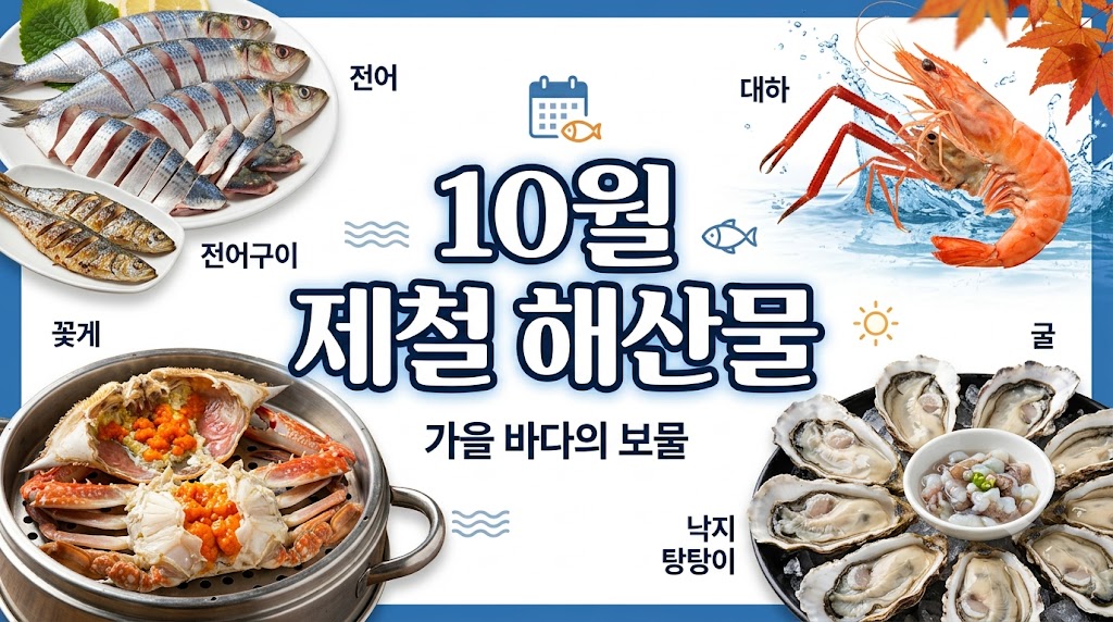 10월 제철 해산물