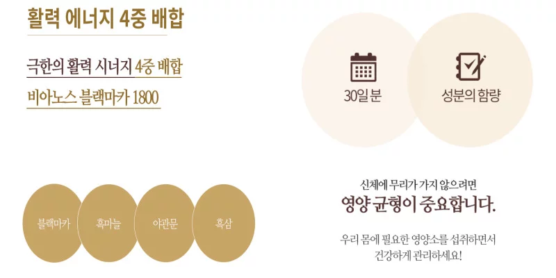 비아노스 블랙마카 1800 효과 부작용 실제 효과 있나