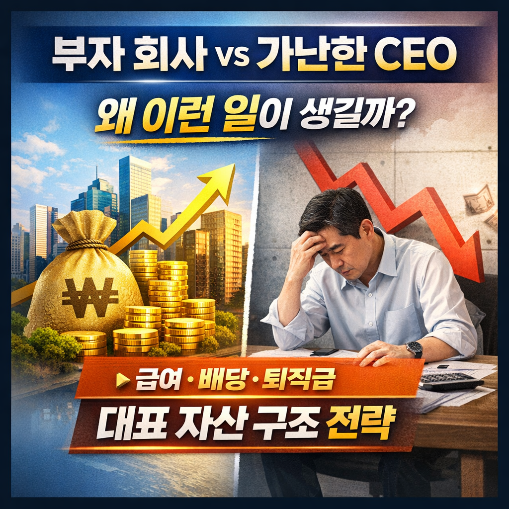 부자 회사 vs 가난한 CEO, 왜 이런 일이 생길까? (대표 소득 전략 3가지)