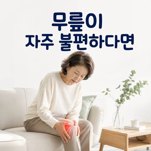 무릎이 자주 불편하다면
