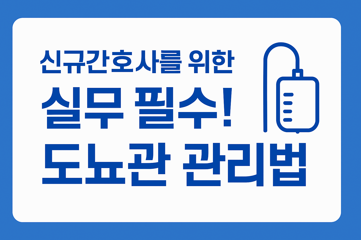 신규간호사를 위한 도뇨관 삽입 후 감염 예방 수칙과 간호중재 가이드