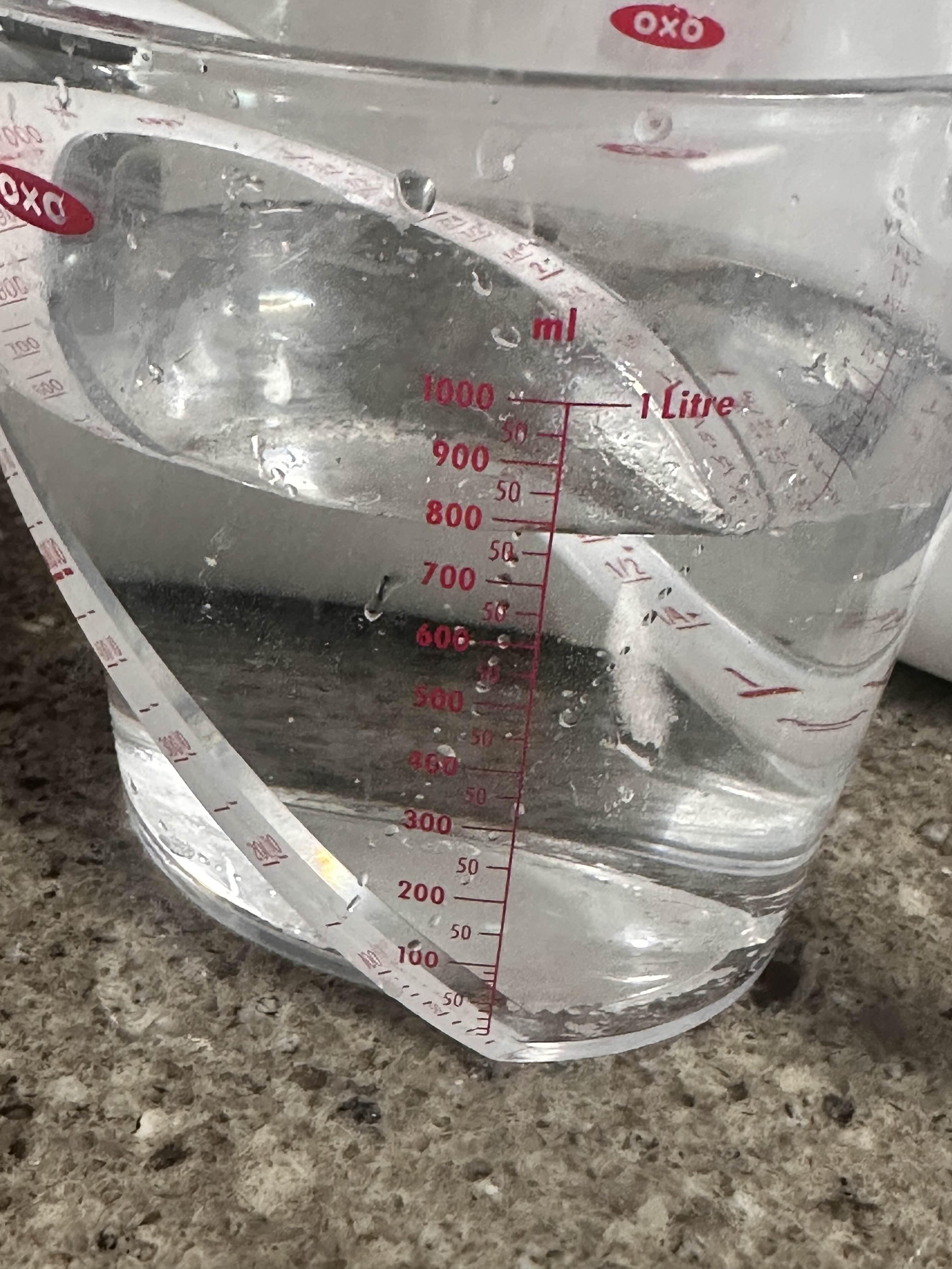 감자국 물의 양