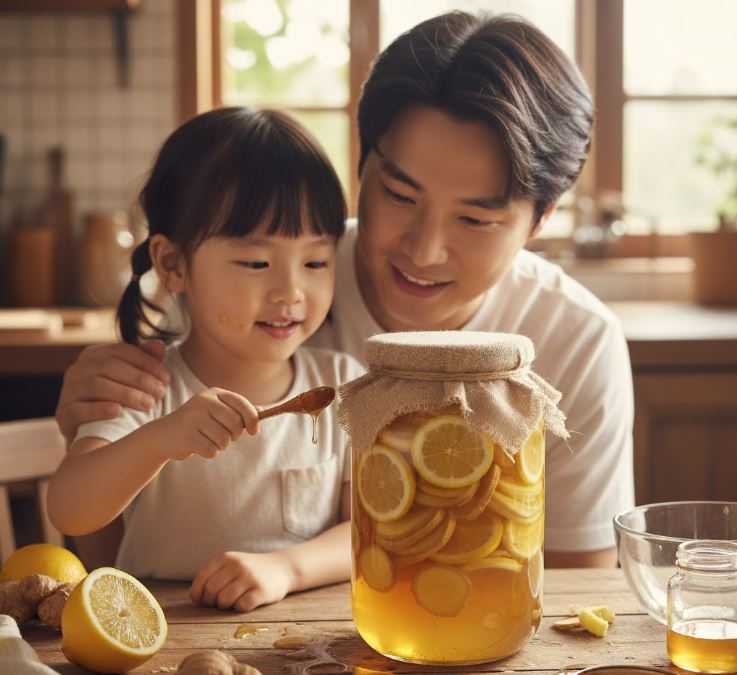 아이도 먹을 수 있는 꿀생강청
