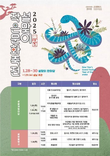 전주박물관 설맞이 전통체험과 맛집 추천