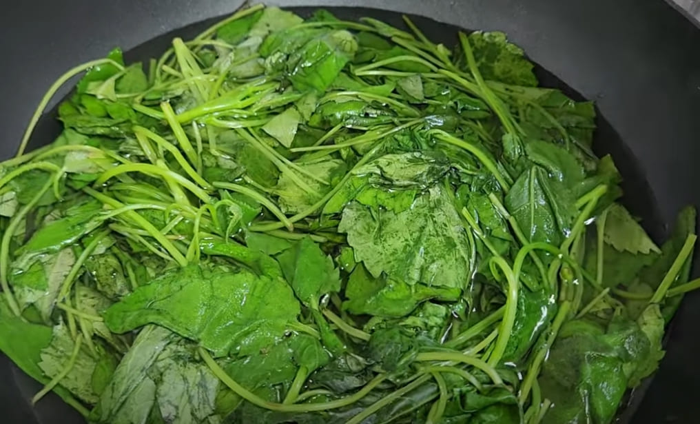 취나물 무침 물에 담는 인포그래픽