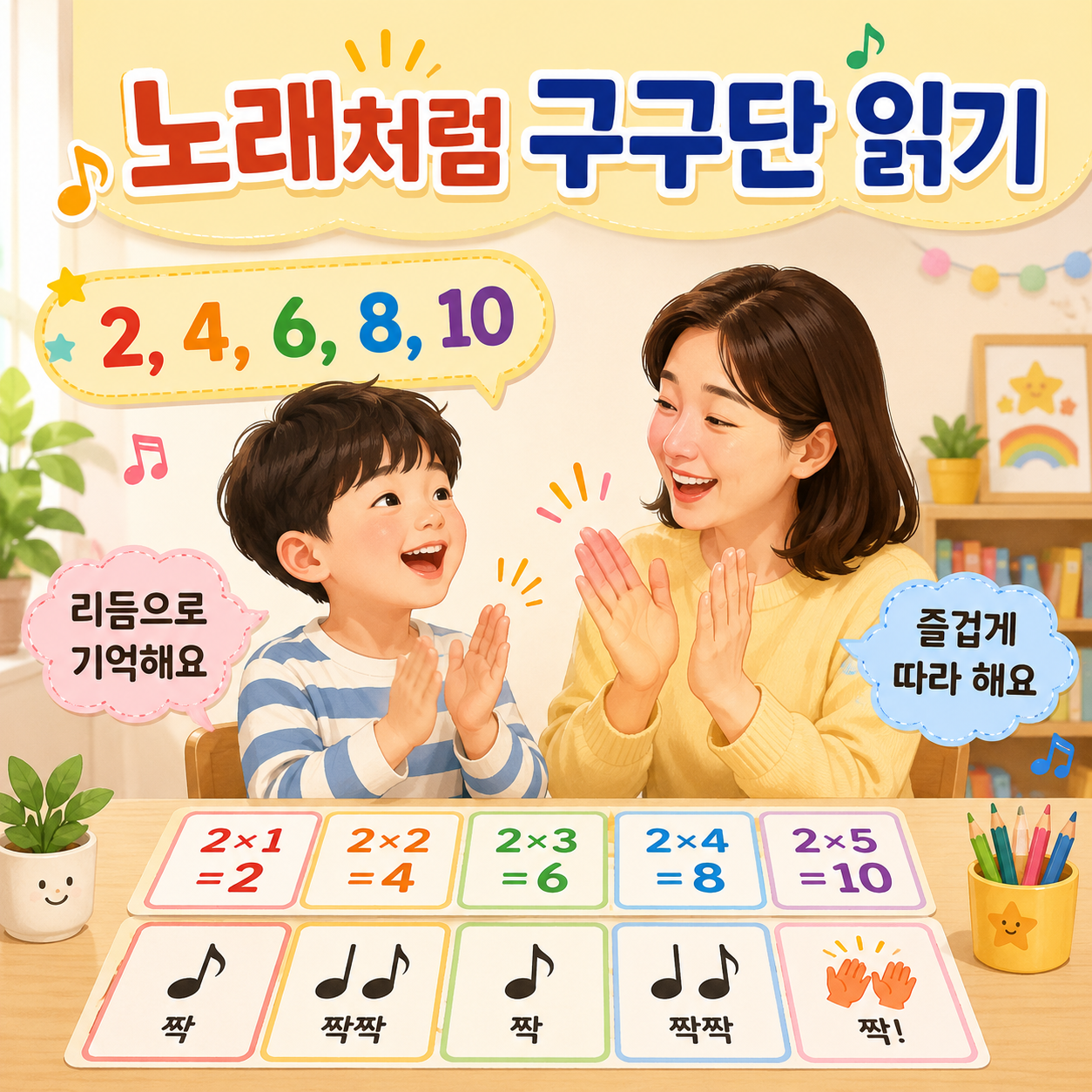노래처럼 읽으면 숫자가 더 잘 기억돼요