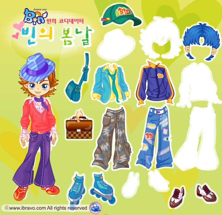 빈의-봄날-코디네이터-옷입히기-플래시게임-종료-화면