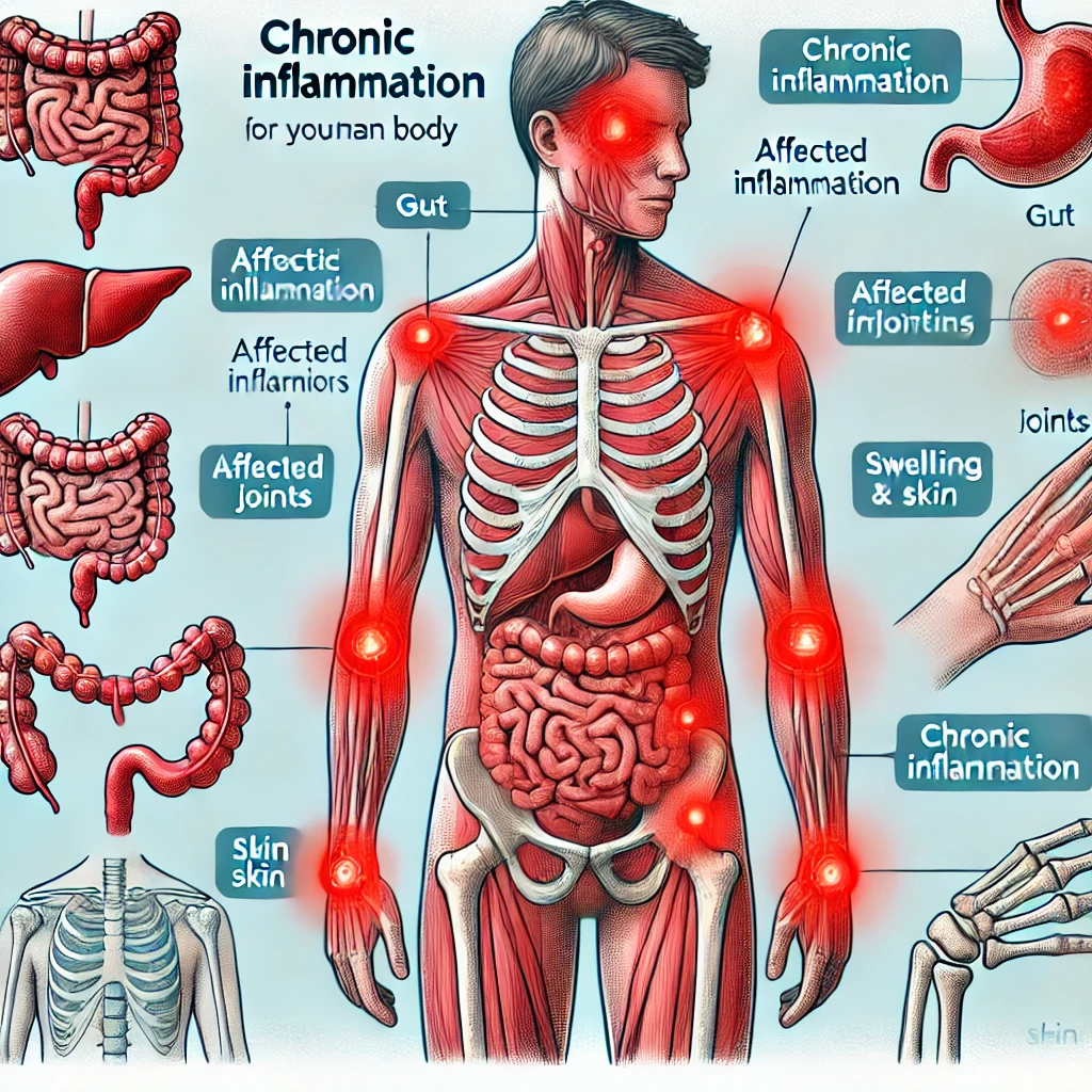 인체의 만성염증 이미지