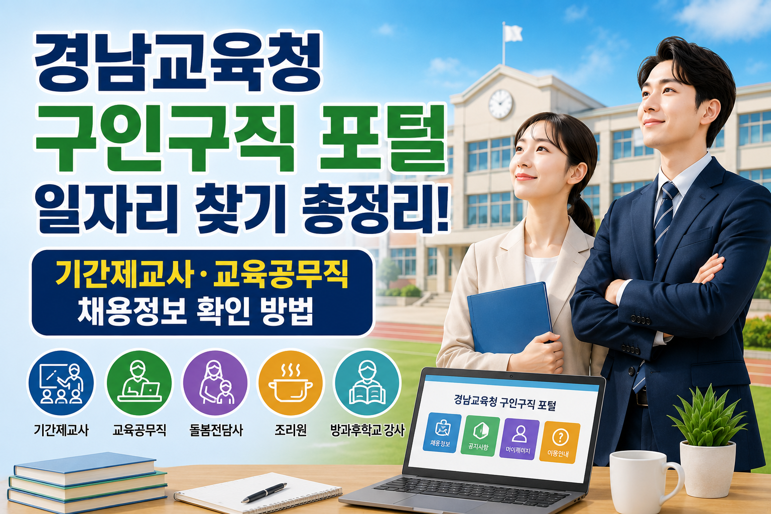경남교육청 구인구직 포털 일자리 찾기 총정리! 기간제교사&middot;교육공무직 채용정보 확인 방법 관련 사진