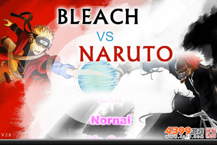 나루토-vs-블리치-2.6-게임하기-메인-화면