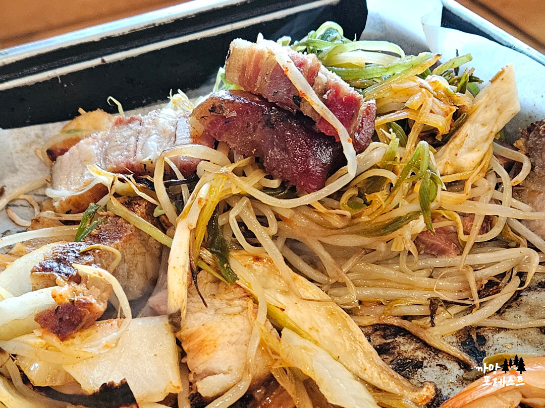 용인 산골 항아리 바베큐 비비기