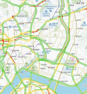 창덕궁 정조대왕 능행차 진행경로&amp;#44; 도로통제