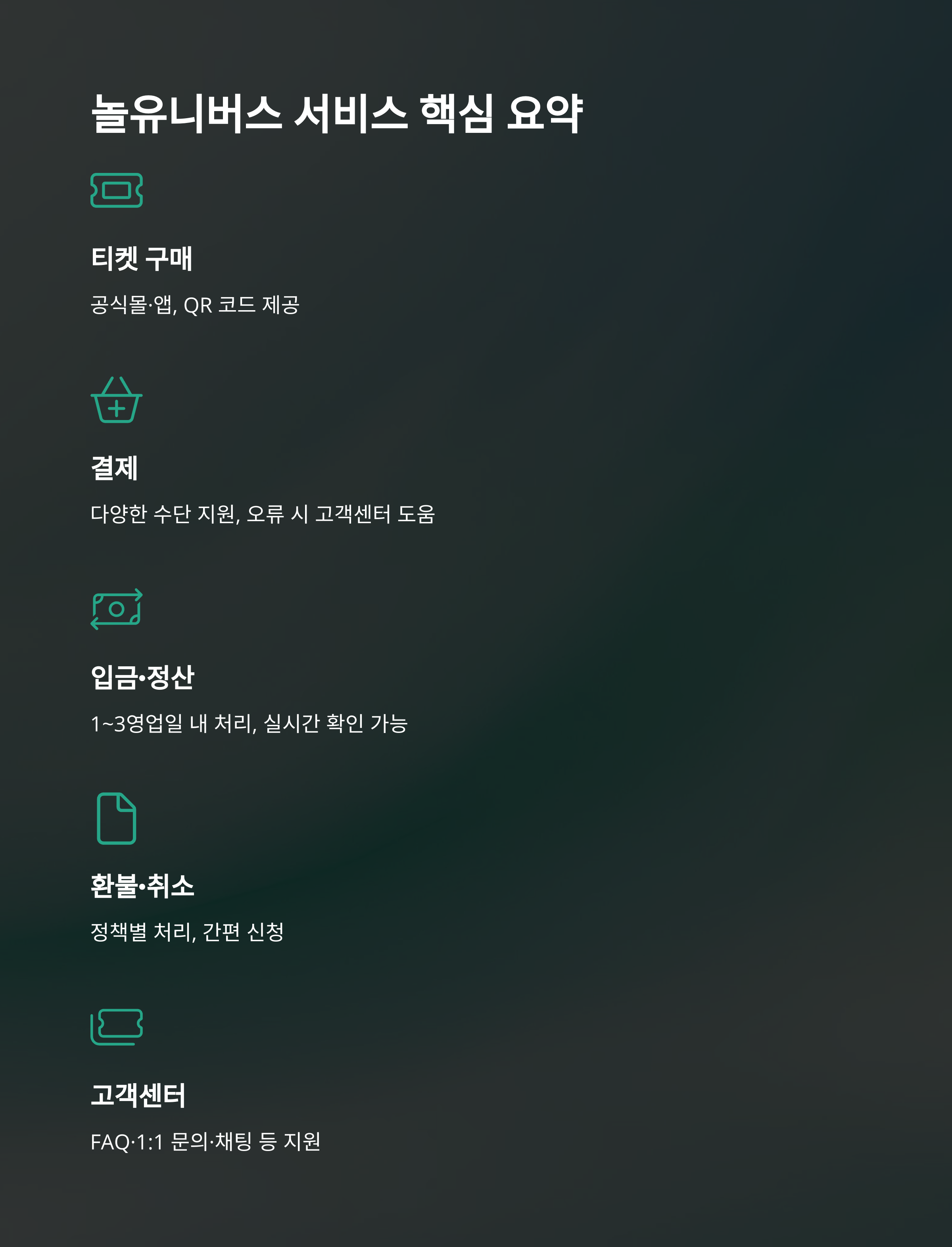 주식회사 놀유니버스 결제&middot;티켓&middot;입출금&middot;실제 경험까지 모두 정리10