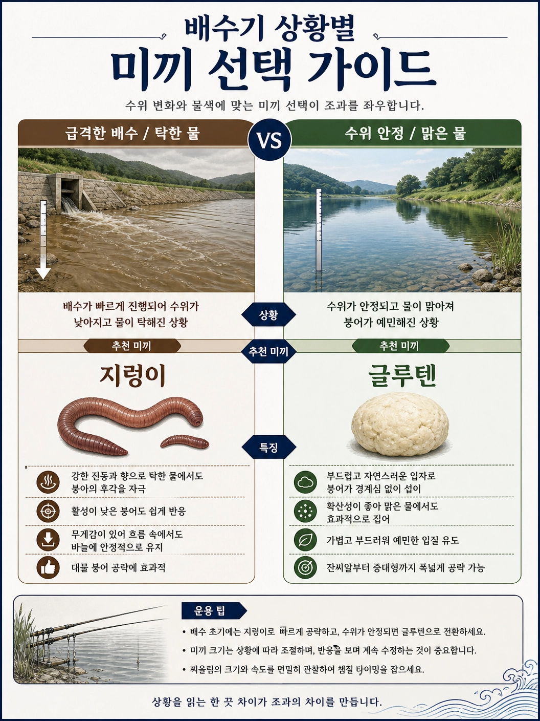 배수기_상황별_미끼선택