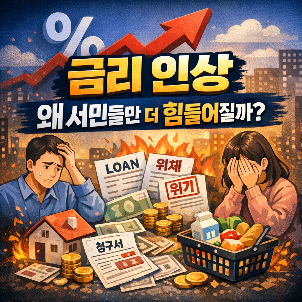 금리 인상은 왜 서민 생활부터 힘들게 만들까