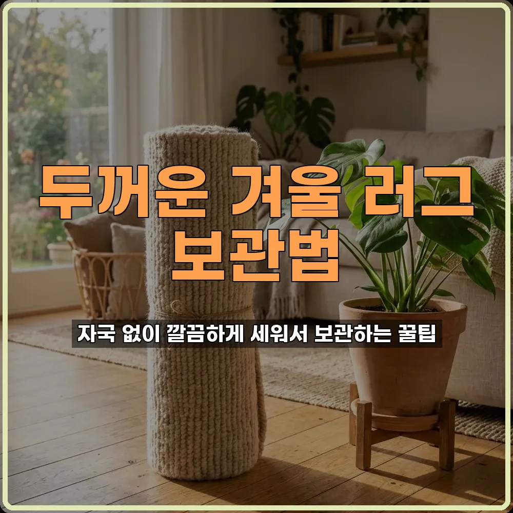 두꺼운러그관리