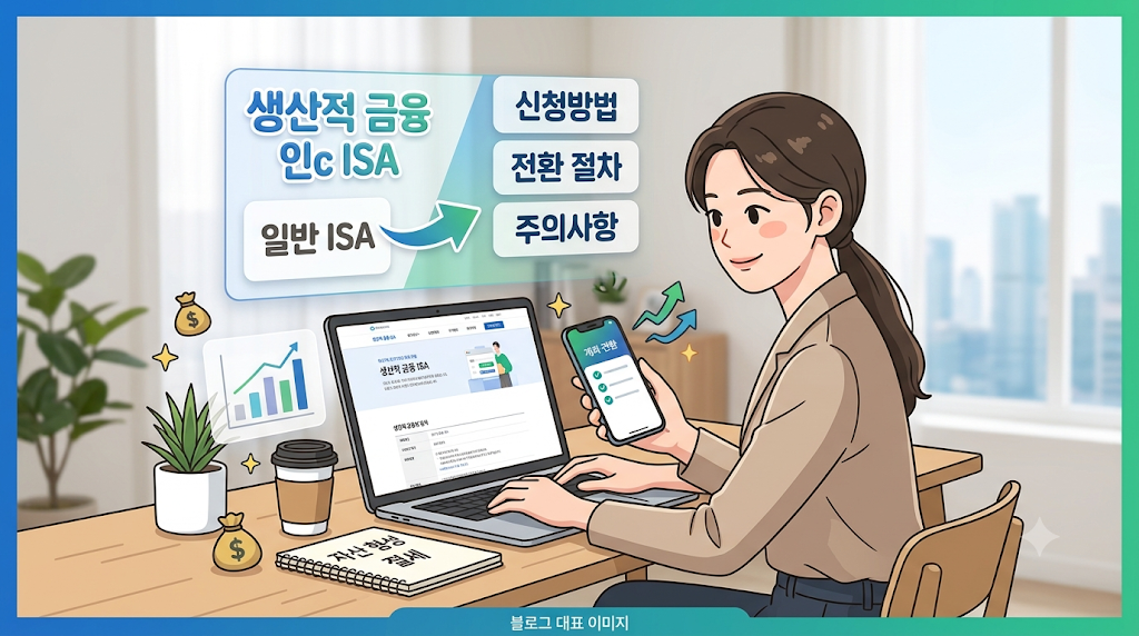 생산적 금융 ISA 신청방법과 기존 계좌 전환 절차 주의사항