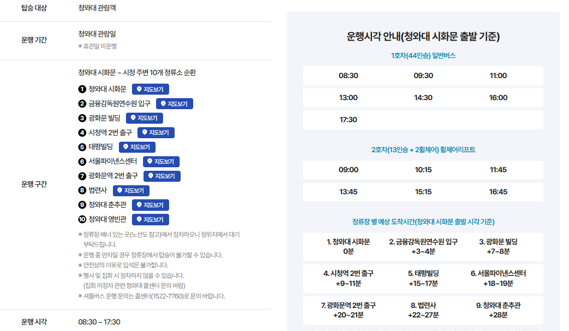 청와대 개방 예약 방법