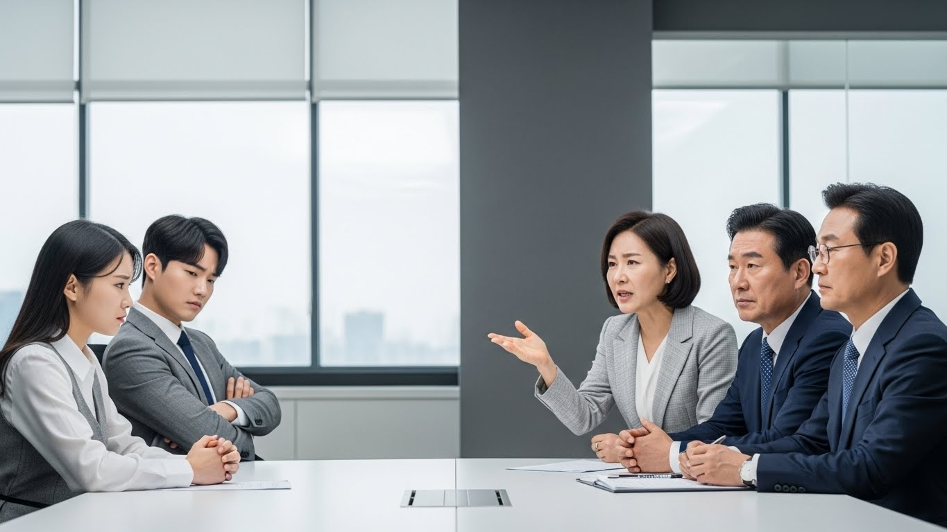 MZ세대와 4~50대간의 갈등 이미지