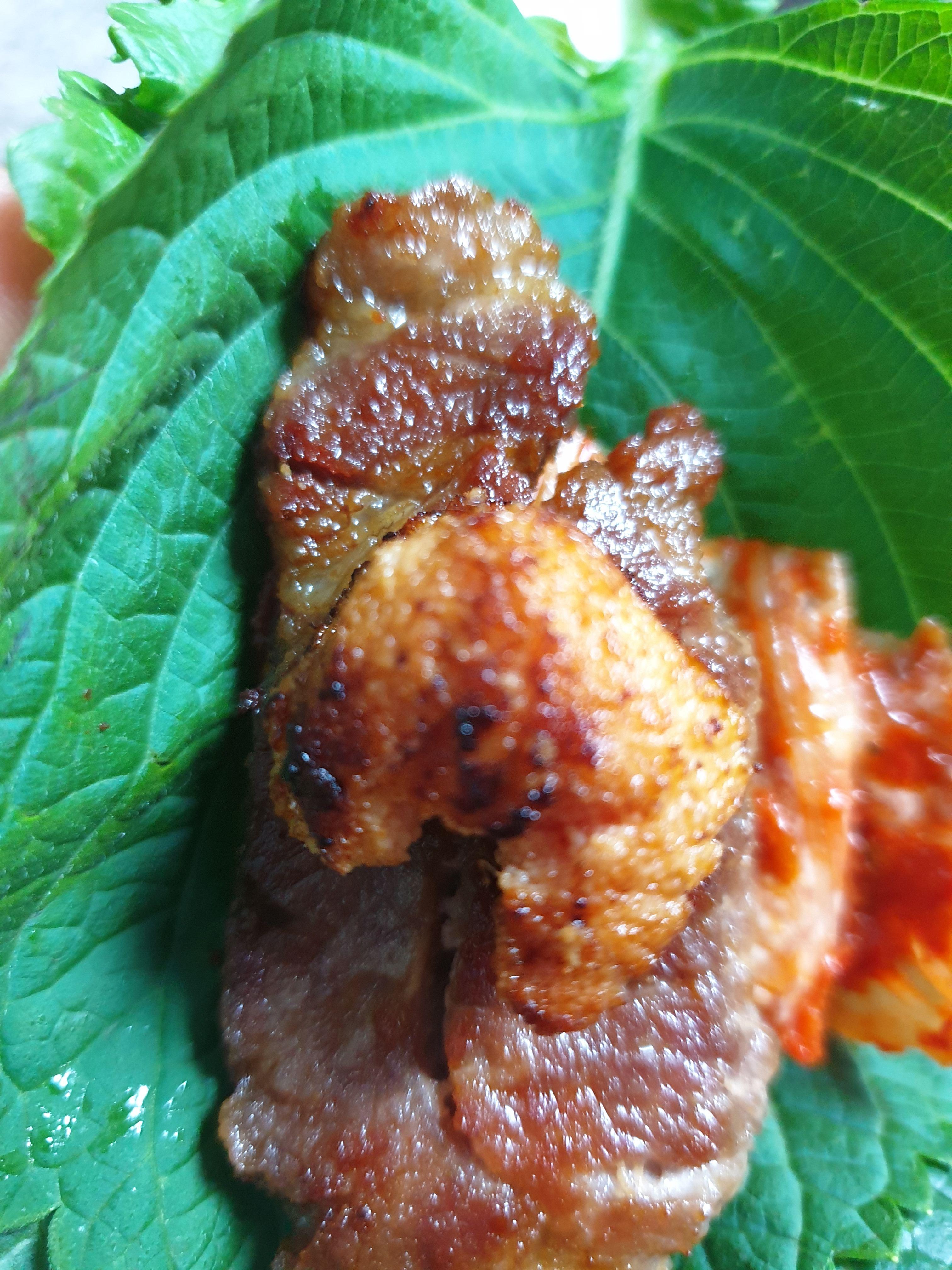 깻잎에 싼 명란