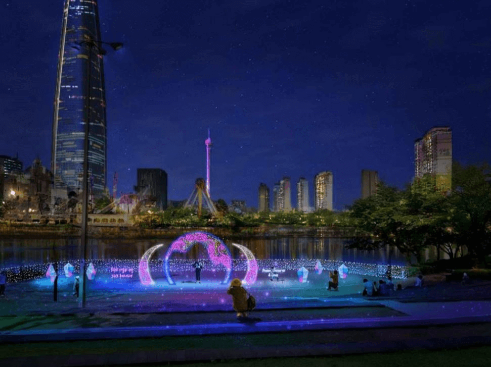 송파-석촌호수-빛축제