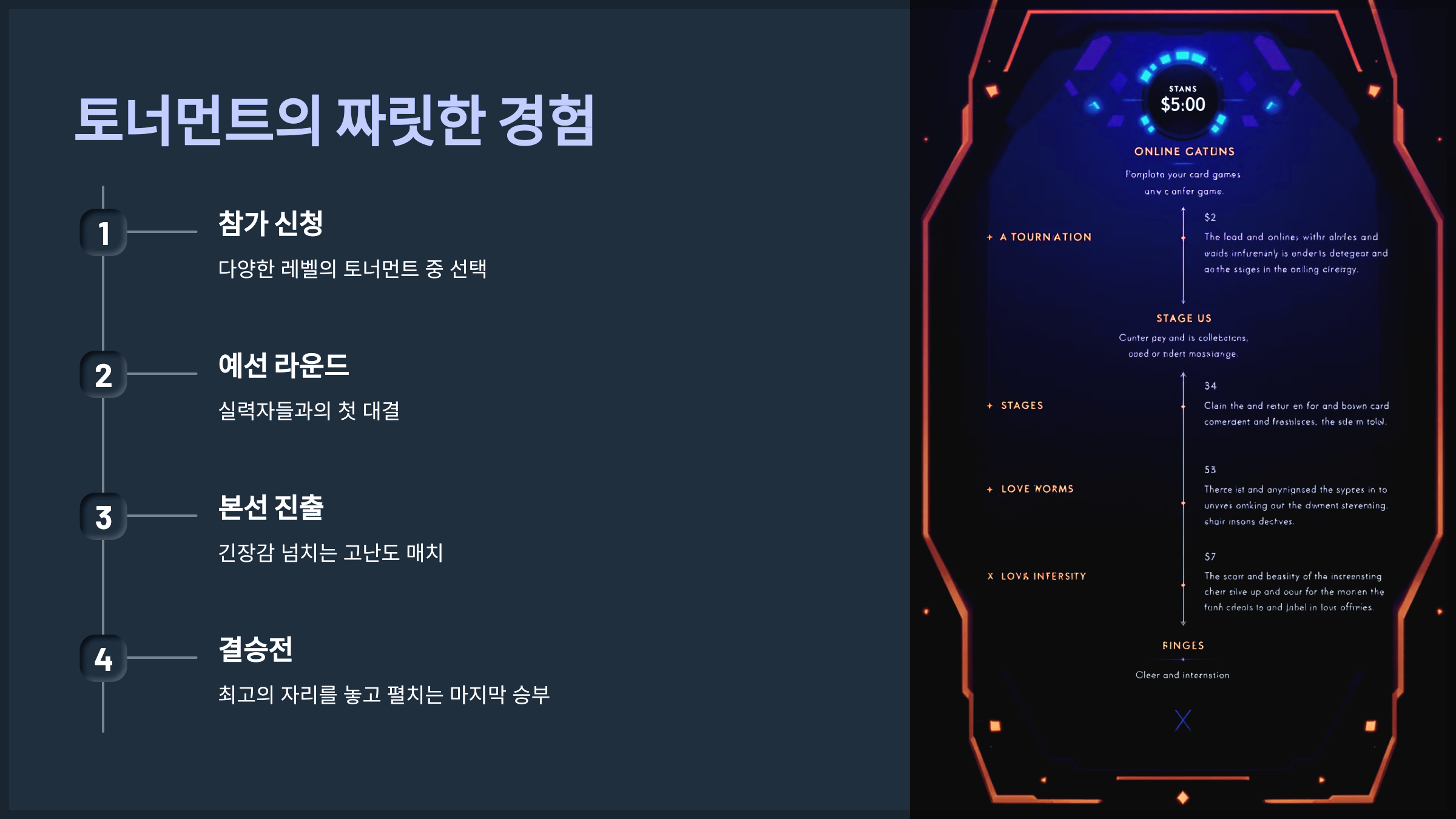 토너먼트의 짜릿한 경험