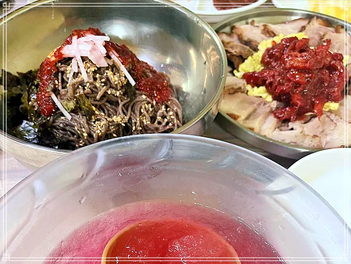 6시 내고향 속초&#44; 고성 택배 주문 판매&#44; 명태 회무침&#44; 순메밀 국수 맛집