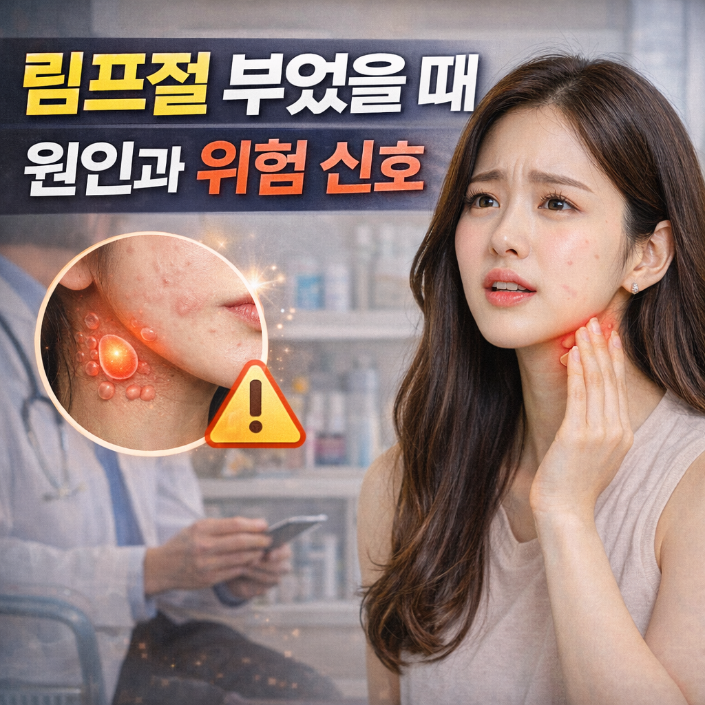 림프절 부었을 때 원인과 위험 신호