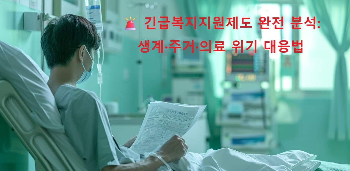 긴급복지지원제도를 시각적으로 표현한 썸네일 이미지