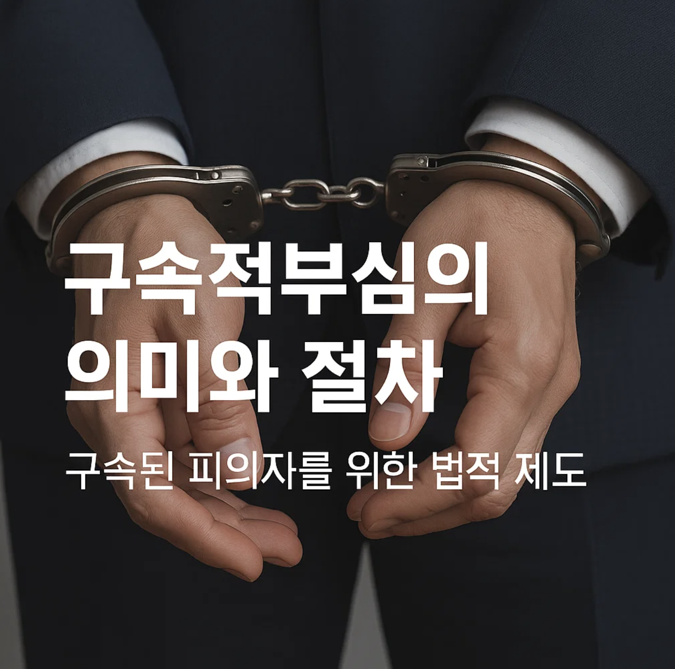 구속적부심의 의미와 절차, 구속된 피의자를 위한 법적 제도