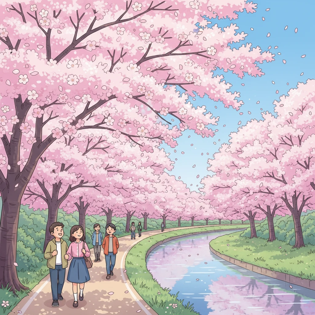 금천구 벚꽃 개화 예상일 및 안양천 ..