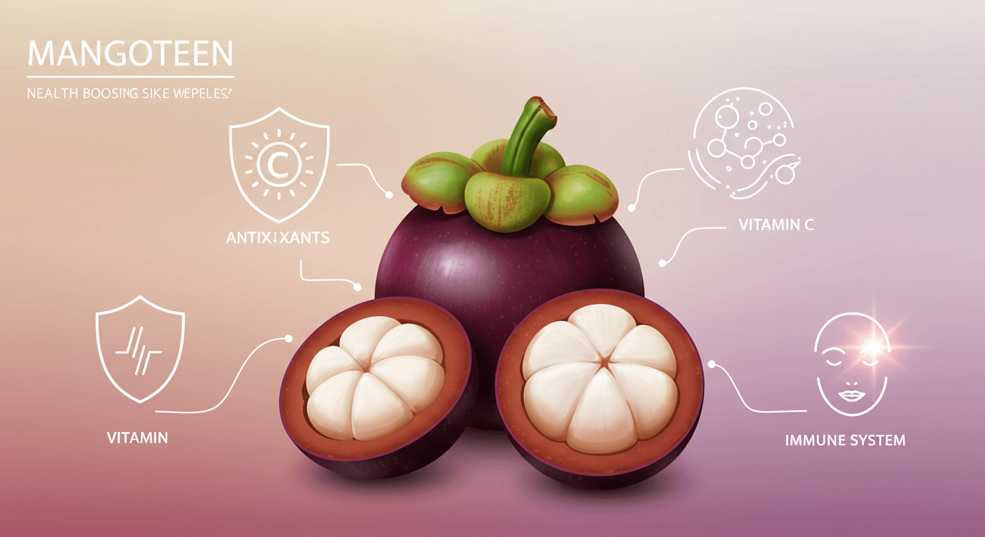 망고스틴: 열대의 항산화 과일 슈퍼푸드