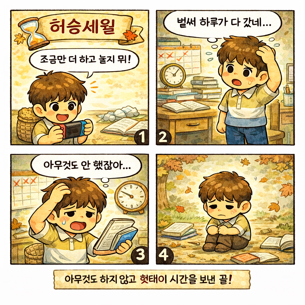 허송세월 사자상어 만화