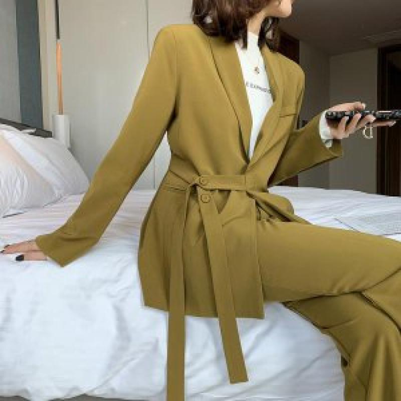 빅 사이즈 여성 정장 수트 통통한 가을 겨울 오