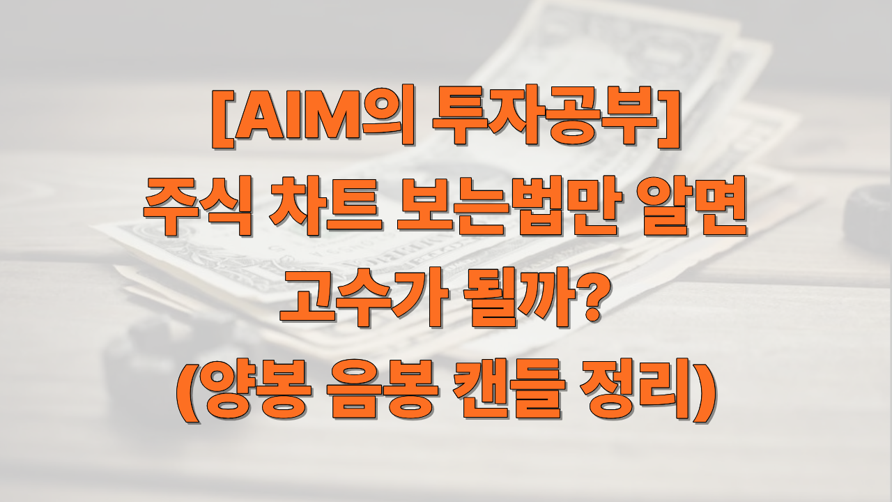 [AIM의 투자공부] 주식 차트 보는법만 알면 고수가 될까에 대한 썸네일