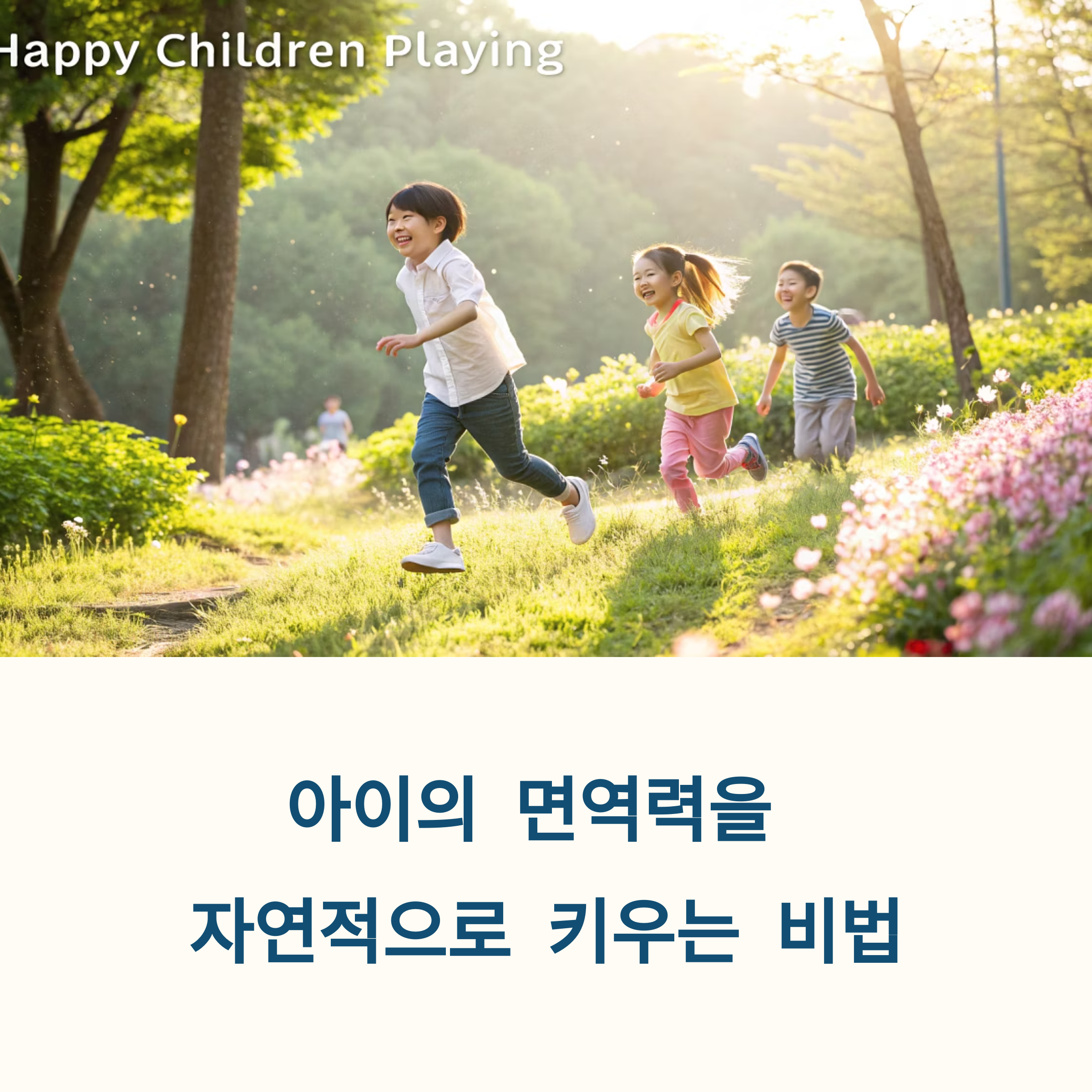 자연 면역력 키우는 법! 약 없이도 면역 약한 아이가 건강해지는 생활 습관