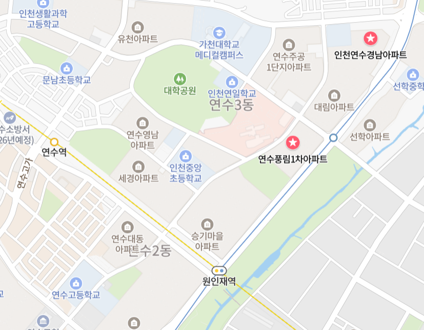 연수동 아파트 위치 사진