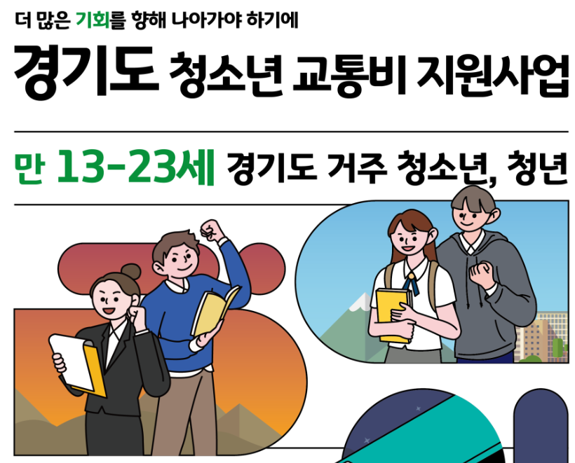 경기도 청년,청소년 교통비 지원사업