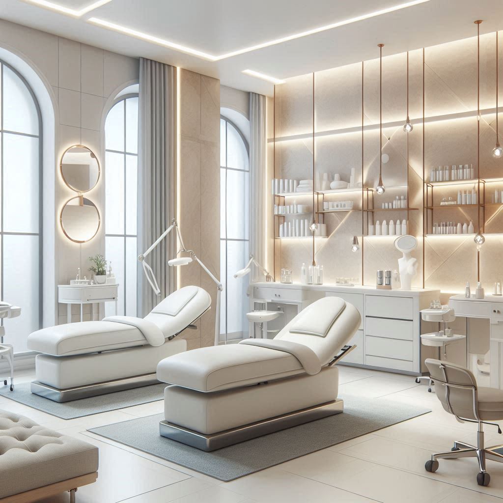 피부,체형관리 샵 배경