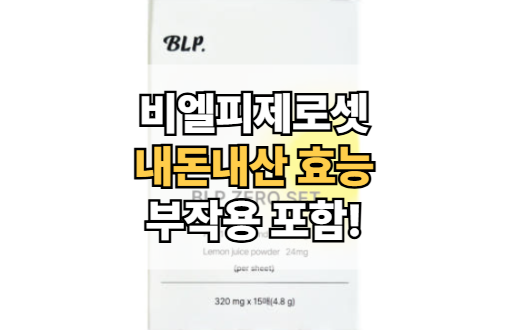 비엘피제로셋-내돈내산-효능-부작용