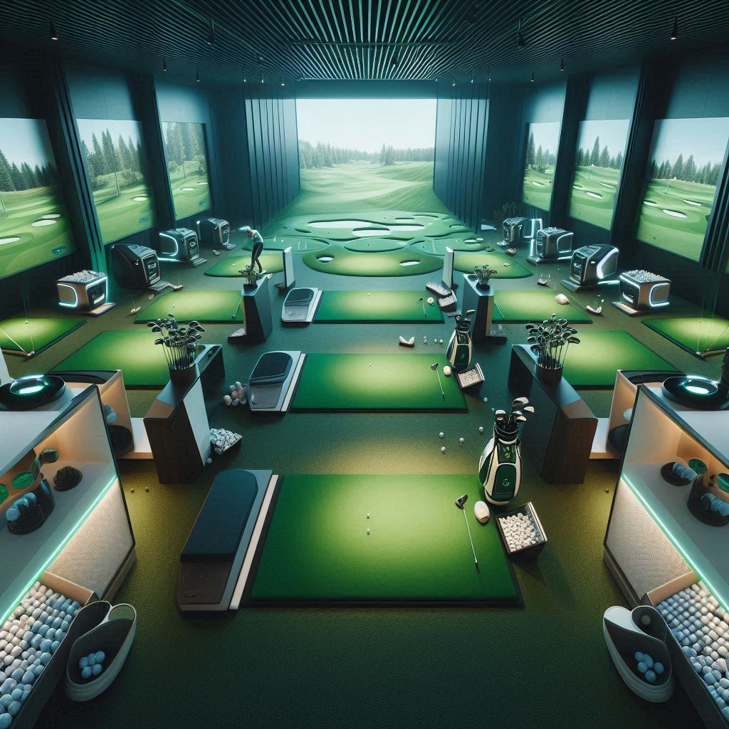 실내골프연습장 배경