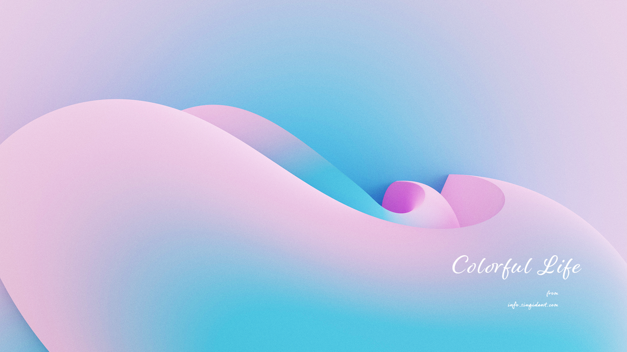 07 핑크 그래픽 C - Colorful Life 핑크배경화면