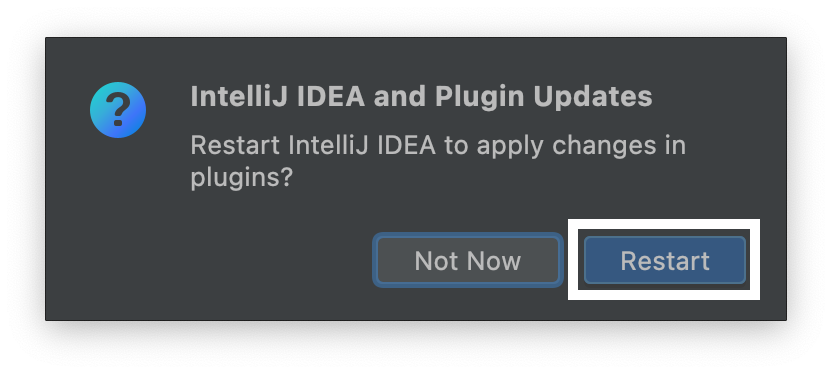 인텔리제이-재부팅-여부를-묻는창이다