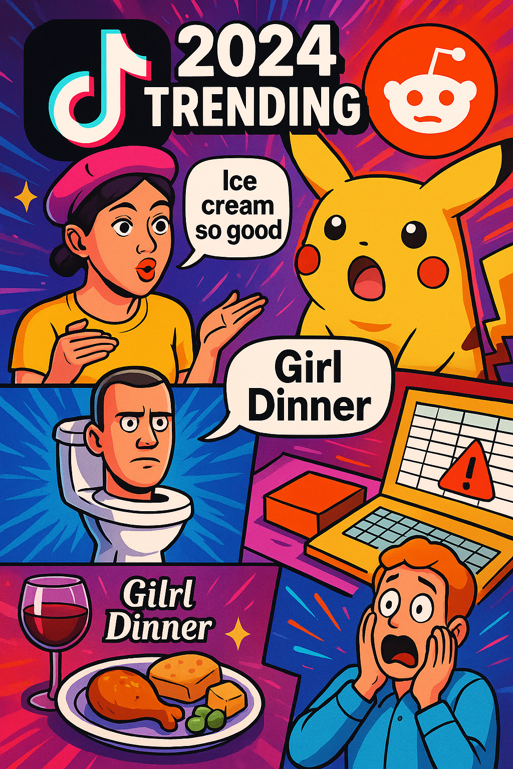 2024년 미국에서 가장 인기 있었던 밈 순위 총정리