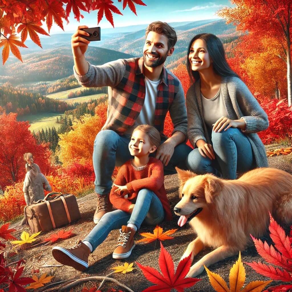 수리산-단풍-즐기는-사람들