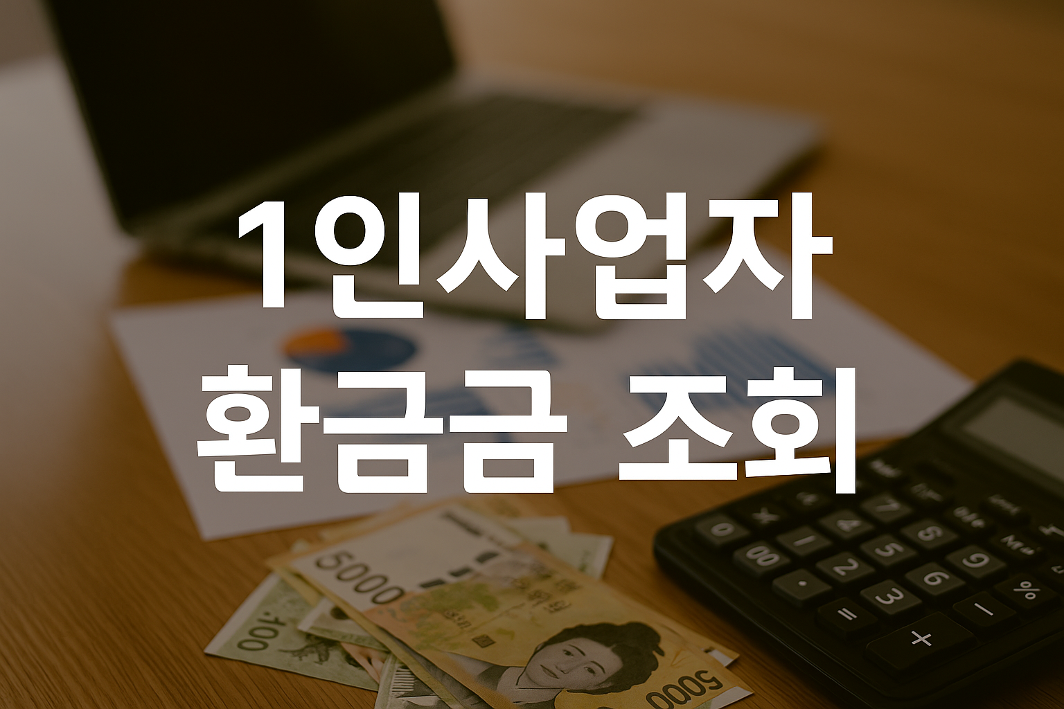 1인사업자 환급금 처리 (조회, 계산,입금일)